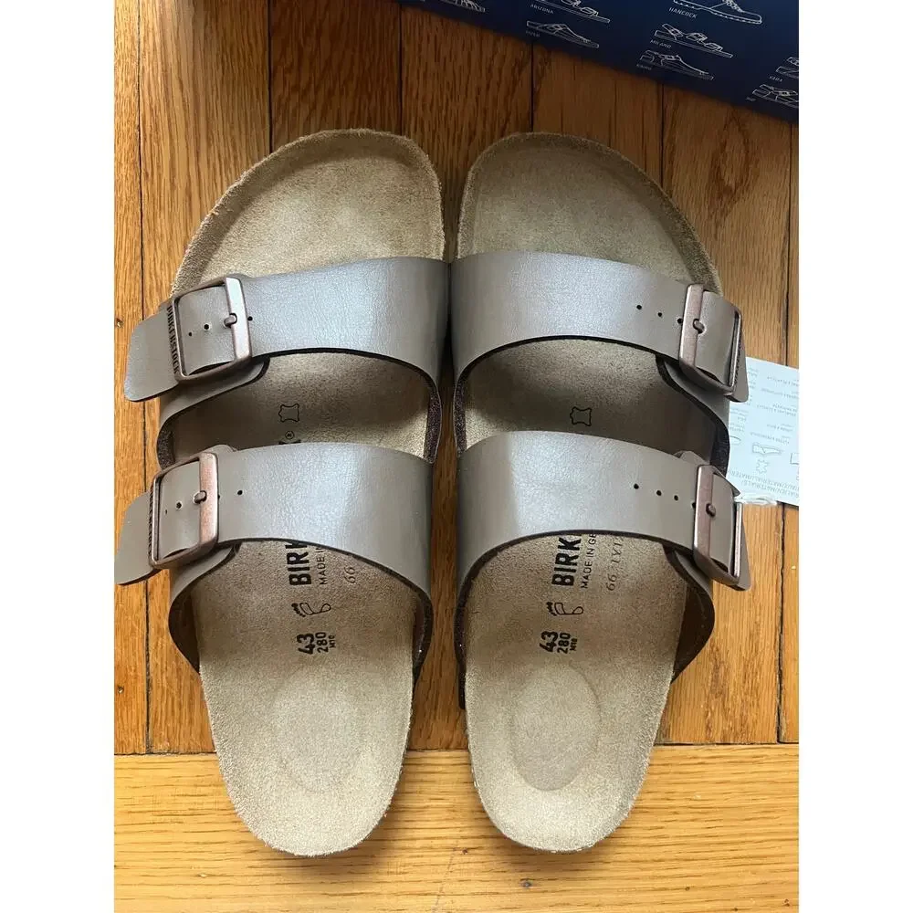 NEW Birkenstock Sandals Arizona Regular Fit Mocca Brown Men Size 43 US Size 10 - Picture 7 of 9